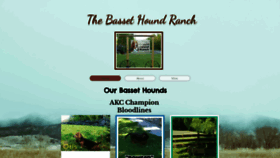What Thebassethoundranch.com website looked like in 2018 (5 years ago)