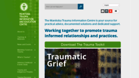 What Trauma-informed.ca website looked like in 2018 (5 years ago)
