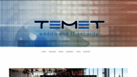 What Temet.ch website looked like in 2018 (5 years ago)