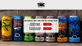 What Tbbc.beer website looked like in 2018 (5 years ago)