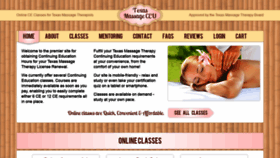 What Texasmassageceu.com website looked like in 2018 (5 years ago)