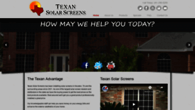 What Texansolarscreens.com website looked like in 2018 (5 years ago)