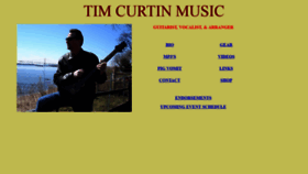What Timcurtinmusic.com website looked like in 2018 (5 years ago)