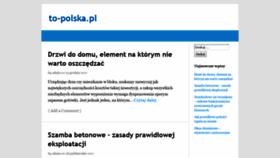 What To-polska.pl website looked like in 2018 (5 years ago)