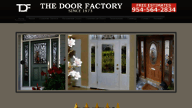 What Thedoorfactoryfl.com website looked like in 2018 (5 years ago)