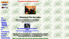 What Thezenlady.com website looked like in 2018 (5 years ago)