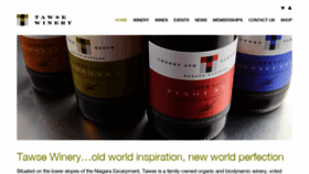 What Tawsewinery.ca website looked like in 2018 (5 years ago)