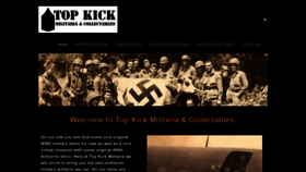 What Topkickmilitaria.net website looked like in 2018 (5 years ago)