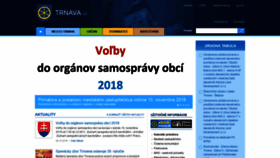 What Trnava.sk website looked like in 2018 (5 years ago)