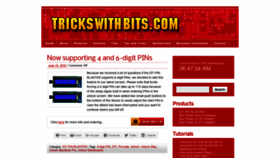 What Trickswithbits.com website looked like in 2018 (6 years ago)