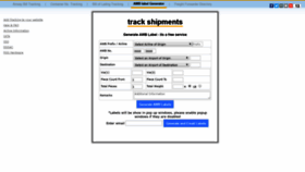 What Track-shipments.com website looked like in 2018 (5 years ago)
