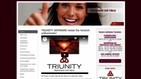 What Triunity.eu website looked like in 2018 (5 years ago)