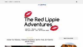 What Theredlippieadventures.com website looked like in 2018 (5 years ago)