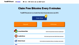 What Trustbtcfaucet.com website looked like in 2018 (5 years ago)