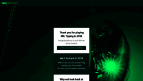 What Tipping.nrl.com website looked like in 2018 (5 years ago)