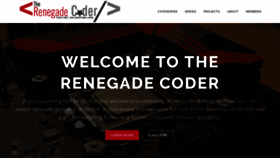 What Therenegadecoder.com website looked like in 2018 (5 years ago)