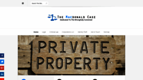 What Themacdonaldcase.org website looked like in 2018 (5 years ago)
