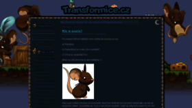 What Transformice.cz website looked like in 2018 (5 years ago)