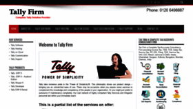 What Tally.firm.in website looked like in 2018 (5 years ago)