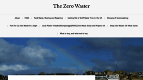What Thezerowaster.com website looked like in 2018 (5 years ago)