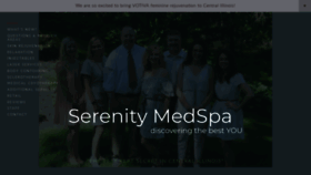 What Theserenitymedspa.com website looked like in 2018 (5 years ago)