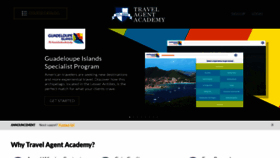 What Travelagentacademy.com website looked like in 2018 (5 years ago)