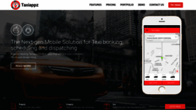 What Taxiappz.com website looked like in 2018 (7 years ago)