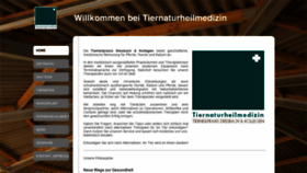 What Tiernaturheilmedizin.de website looked like in 2018 (5 years ago)
