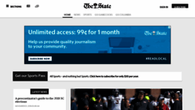 What Thestate.com website looked like in 2018 (5 years ago)