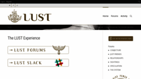 What Thelustexperience.com website looked like in 2018 (5 years ago)