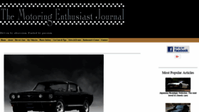 What Themotoringenthusiastjournal.com website looked like in 2018 (5 years ago)