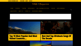 What Tinamagazine.com website looked like in 2018 (5 years ago)
