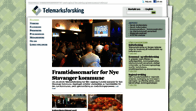 What Telemarksforsking.no website looked like in 2018 (5 years ago)
