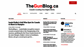 What Thegunblog.ca website looked like in 2018 (5 years ago)