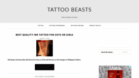 What Tattoobeasts.com website looked like in 2018 (5 years ago)