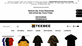 What Tee-bee.net website looked like in 2018 (5 years ago)