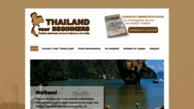 What Thailandvoorbeginners.nl website looked like in 2018 (5 years ago)