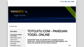 What Totojitu.info website looked like in 2018 (5 years ago)