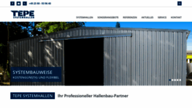 What Tepe-systemhallen.de website looked like in 2018 (5 years ago)