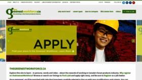 What Thegreenestworkforce.ca website looked like in 2018 (5 years ago)