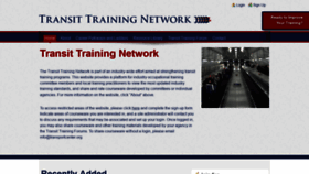 What Transittraining.net website looked like in 2018 (5 years ago)