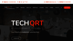 What Techqrt.com website looked like in 2018 (5 years ago)