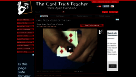 What Thecardtrickteacher.com website looked like in 2018 (5 years ago)