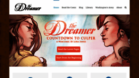 What Thedreamercomic.com website looked like in 2018 (5 years ago)