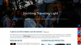 What Traveling-light.nl website looked like in 2018 (5 years ago)