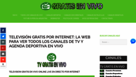 What Televisiongratisenvivo.com website looked like in 2018 (5 years ago)