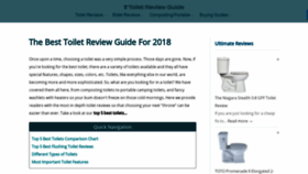 What Toiletreviewguide.com website looked like in 2018 (5 years ago)