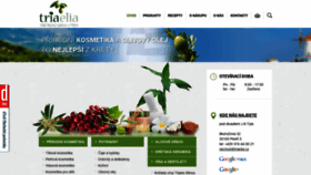 What Triaelia.cz website looked like in 2018 (5 years ago)