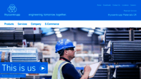 What Thyssenkrupp-materials.co.uk website looked like in 2018 (5 years ago)