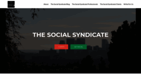 What Thesocialsyndicate.com website looked like in 2018 (5 years ago)